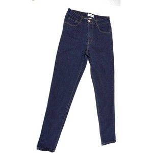 C'est Toi Jeans Black Label Juniors Size 7 Mid Rise Straight Leg Dark Wash